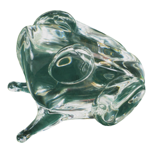 Mid 20th Century Glass Frog Paperweight Vintage Murano Italy Signed: Licio Zanetti Figurine