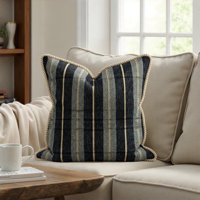 Roper Midnight 24x24 Pillow For Sale In Chicago - Image 6 of 9