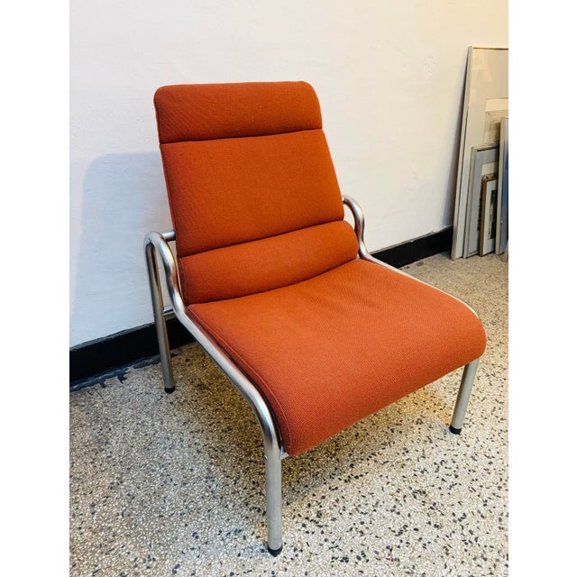 Metal and Wool Lounge Chairs by Martin Stoll, 1980s, Set of 2 For Sale - Image 4 of 11