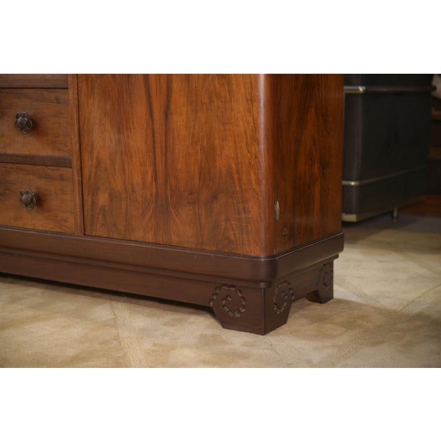Art Deco Walnut Wardrobe by Louis Majorelle, 1930s For Sale - Image 9 of 14
