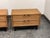 Vintage American of Martinsville Blonde Walnut Nightstands, Pair For Sale In San Francisco - Image 6 of 12