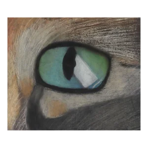 Cat Eye Pastel Painting