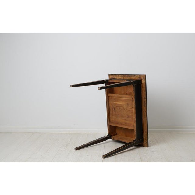 Wood Swedish Empire Desk in Rustic Paint For Sale - Image 7 of 12
