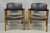 Mid-Century Modern Vintage Boling Chair Co Mid Century Modern Walnut Lounge Arm Chairs (B) - Pair For Sale - Image 3 of 17
