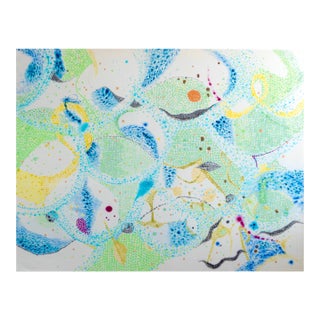 Contemporary Abstract Acrylic on Canvas "Aliki 6: Meltemi Sea Swells" by Jessica Snow For Sale