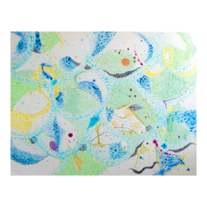 Contemporary Abstract Acrylic on Canvas "Aliki 6: Meltemi Sea Swells" by Jessica Snow
