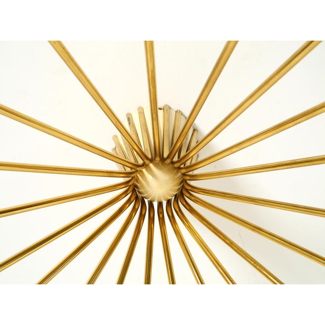 Large Mid-Century Modern Brass Sputnik Ceiling Light with 20 Arms, 1950s For Sale - Image 13 of 18