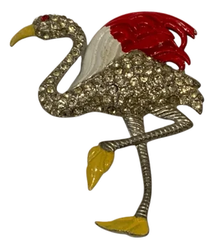 1970s Large Flamingo Brooch