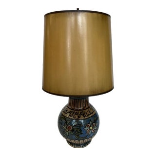 Antique Persian Table Lamp With Shade For Sale