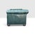 1960s Classic English Traditional Chesterfield Sofa in Rich Dark Green Leather- Brass Nail Head Trim For Sale - Image 10 of 11