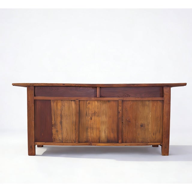 Mid 19th Century 19th Century Rustic Elm Buffet For Sale - Image 5 of 5