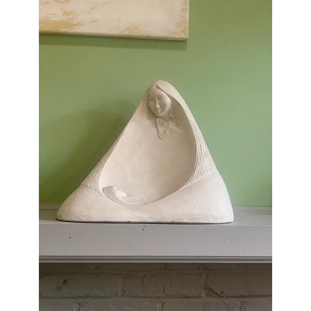 A rare large-scale Austin Productions sculpture titled La Madre from the Acoma Series, signed and dated 1983. Crafted in...