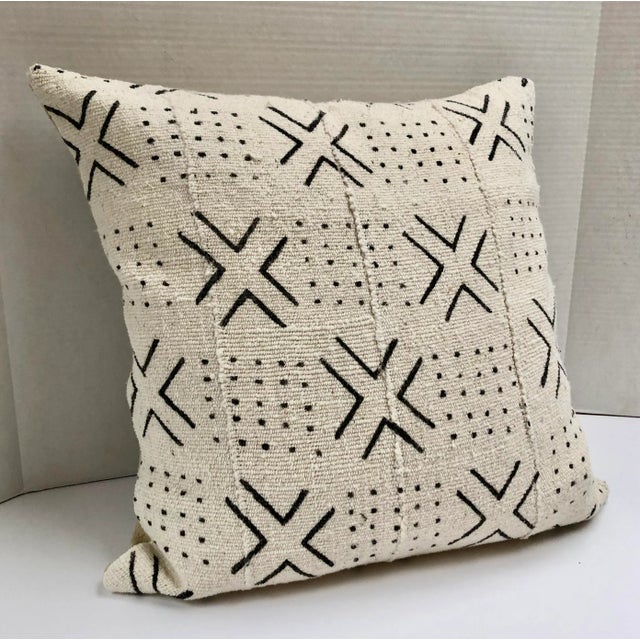African Mud Cloth Custom Pillow For Sale - Image 4 of 10