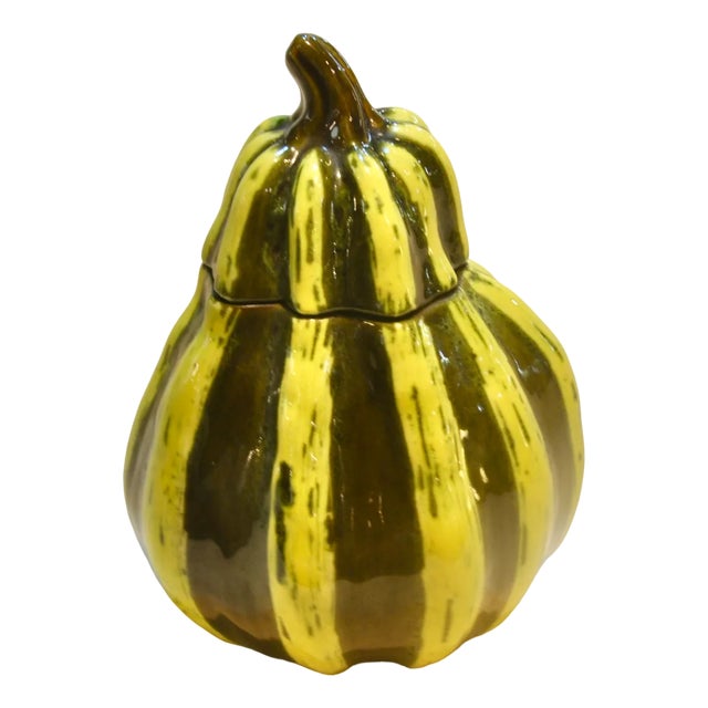 Porcelain Pumpkin Box, 1970s For Sale