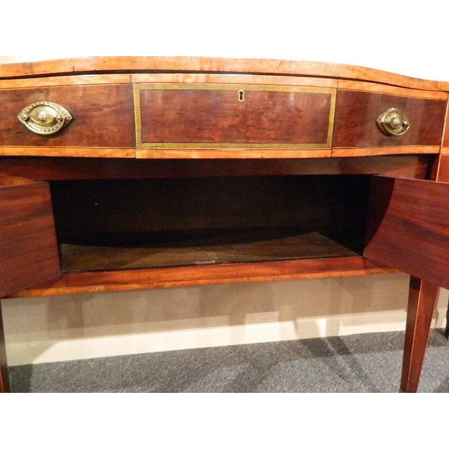 Late 18th Century Size Regency Sideboard With Satinwood Inlaid Top For Sale - Image 4 of 11