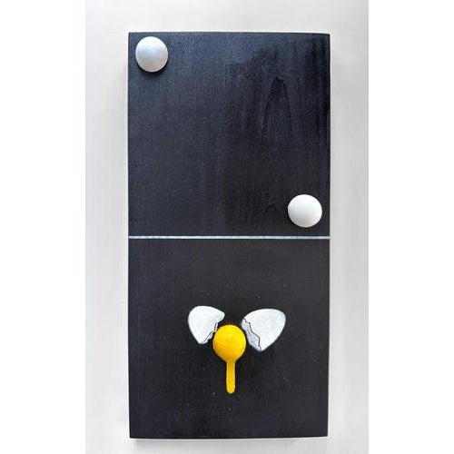 Vera Vizzi, Modular Domino, 2026, Mixed-Media and Foam-Clay on Black Wood For Sale - Image 9 of 9