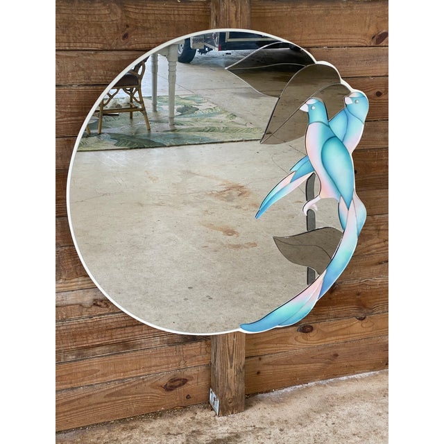 Hollywood Regency David Marshall Parrot Mirror Chairish