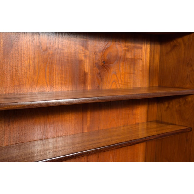 Brown Mid-Century Teak Shelf, Denmark, 1970s For Sale - Image 8 of 18