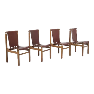 Ilmari Tapiovaara Set of 4 Dining Chairs, Finland, 1950s