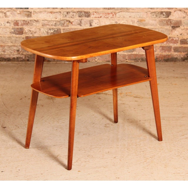 Mid-Century Modern Walnut Magazine Rack, 1960s For Sale - Image 3 of 10