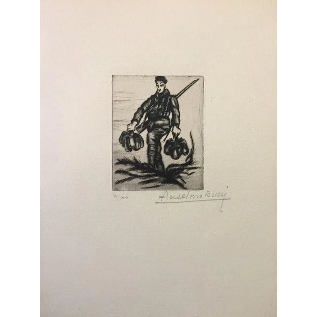 Image dimensions: 11 x 8.5 cm. Hand signed. Edition of 100 prints on Hollande paper. From the collection: “Croquis du...