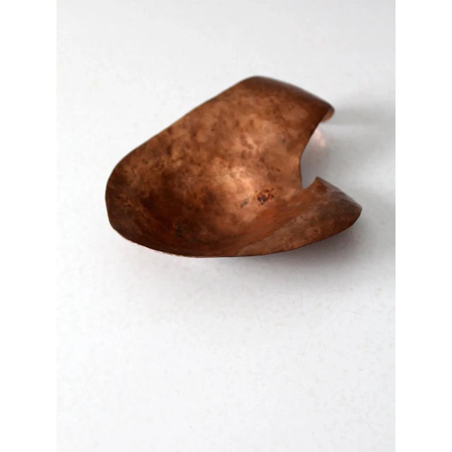 Copper Vintage Abstract Copper Bowl For Sale - Image 8 of 8