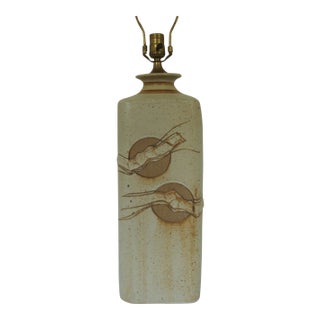 Chuck DeWolfe Mid-Century Clay Studio Pottery Lamp For Sale