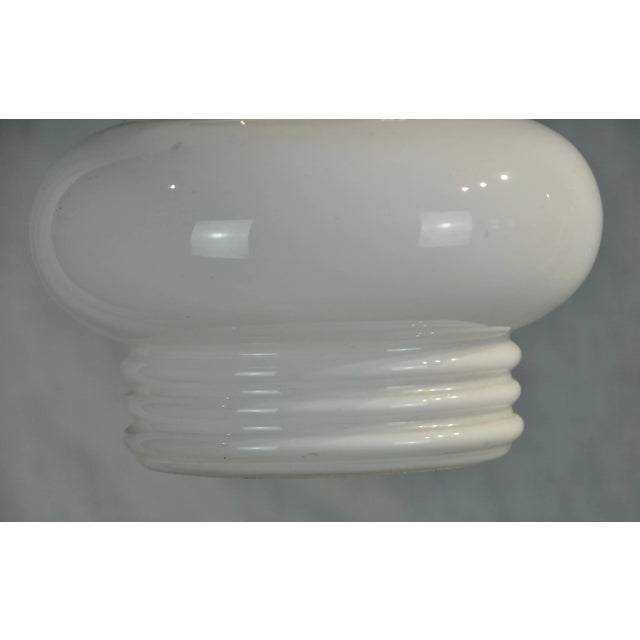 White Opaline White Tulip Ceiling Lamp, 1940s For Sale - Image 8 of 12