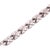 14 Karat White Gold Fancy Link Bracelet For Sale - Image 4 of 8