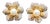 Diamond South Sea Pearl Platinum Large Flower Clip on Earrings, Two Tone For Sale