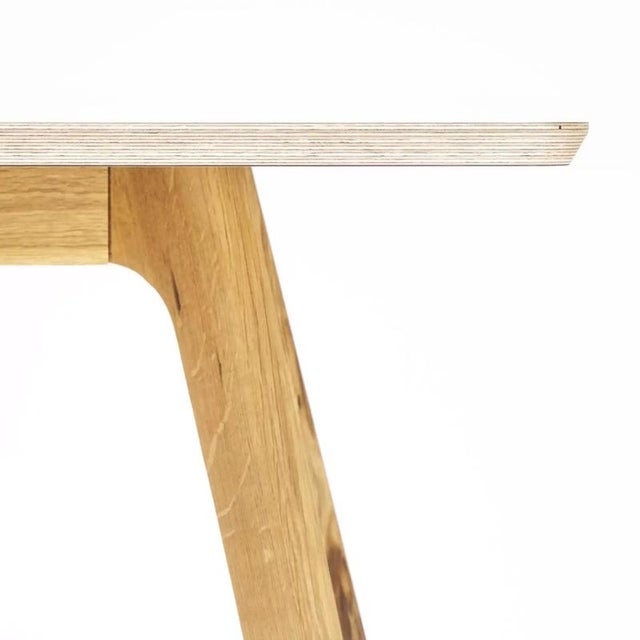 Contemporary Square Slice Cafe Table, 2010s For Sale - Image 3 of 6