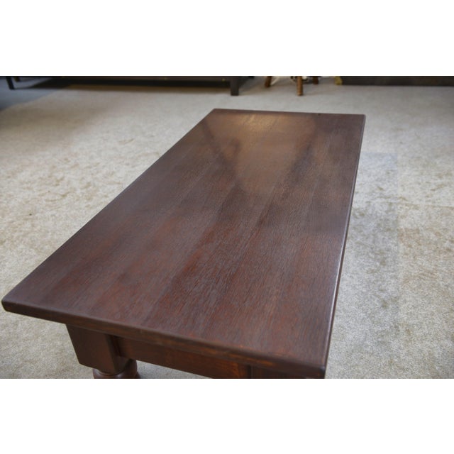 Rustic Oak Coffee Table, 1960s For Sale - Image 6 of 14