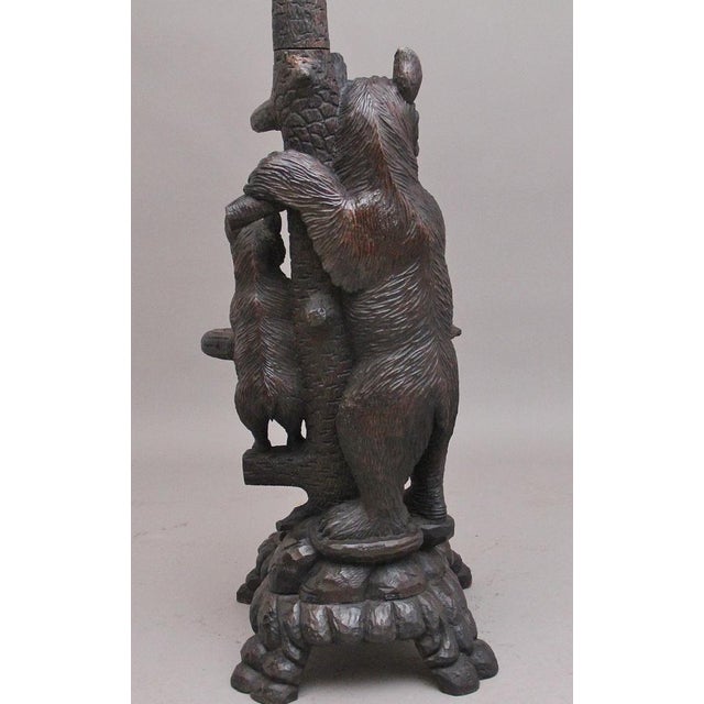 Brown Early 20th Century Carved Bear Hall Stand For Sale - Image 8 of 12