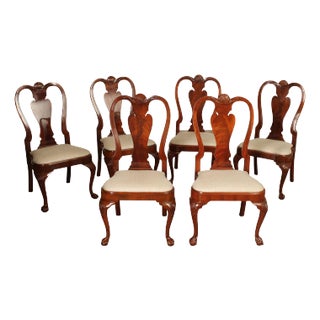 Karges Furniture Georgian Style Set of Six Mahogany Dining Chairs For Sale