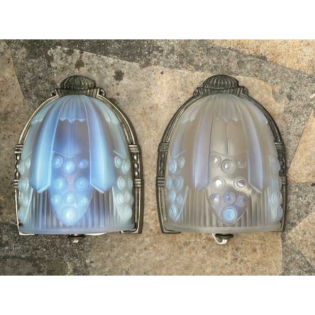 Art Deco Wall Sconces by Georges Leleu, 1930, Set of 2 For Sale - Image 18 of 18