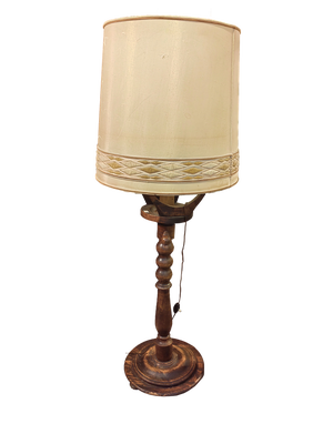 Floor Lamp in Walnut, 19th Century