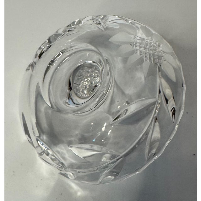 Sparkling vintage crystal style/cut glass ring holder—functional, elegant, and perfect for gifting. A charming vintage...