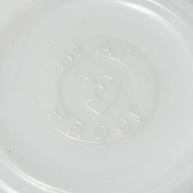 Timeless and durable, this set of 6 vintage milk glass mugs was made by Federal Glass in the mid-20th century. Each cup...