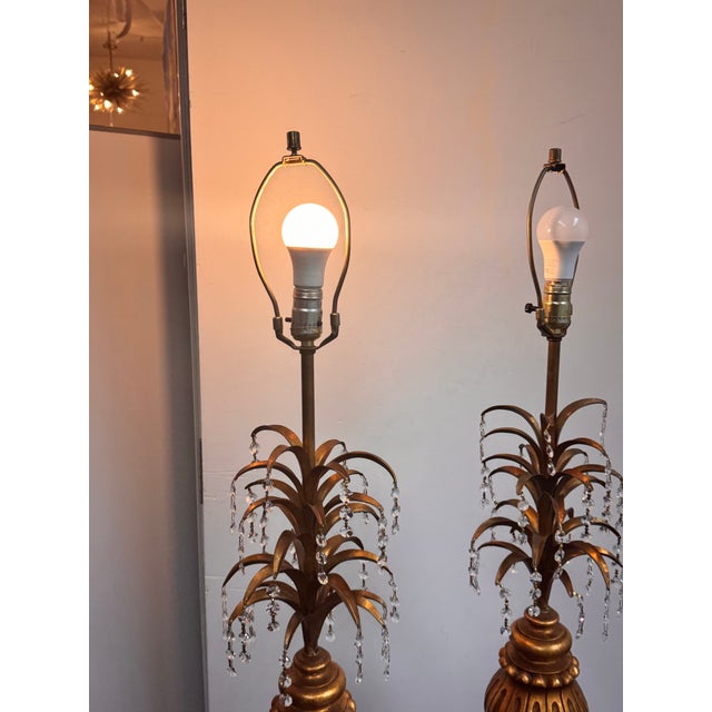 Vintage Italian Regency Table Lamps, Pair For Sale - Image 12 of 12