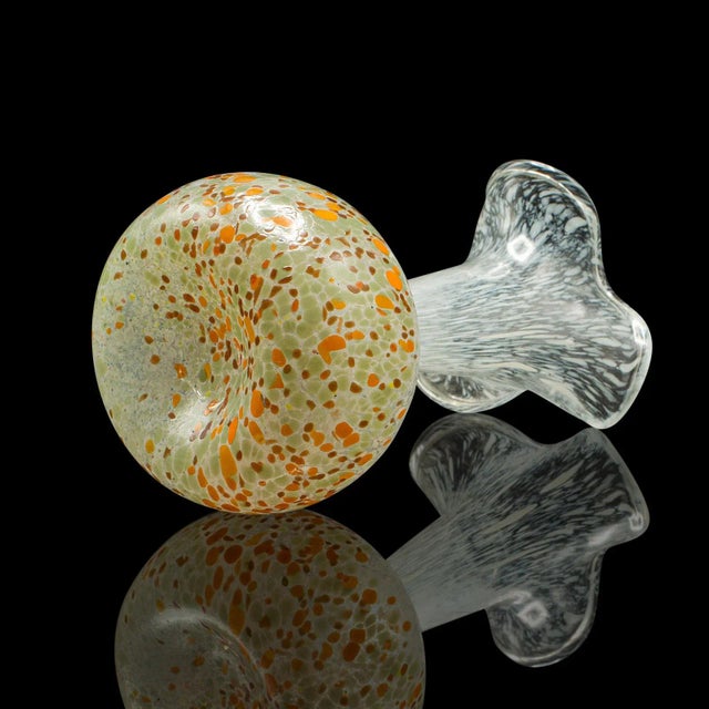 Glass Vintage Display Vase, Continental, Art Glass, Posy Sleeve, Mid Century Modern For Sale - Image 7 of 10