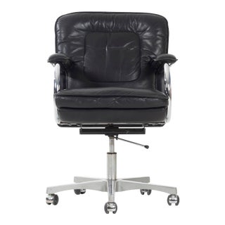 Frank Mariani Leather Desk Chair For Sale