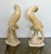 Alabaster Pair Italian Alabaster Parrot Bird Sculptures - Mid Century For Sale - Image 8 of 18