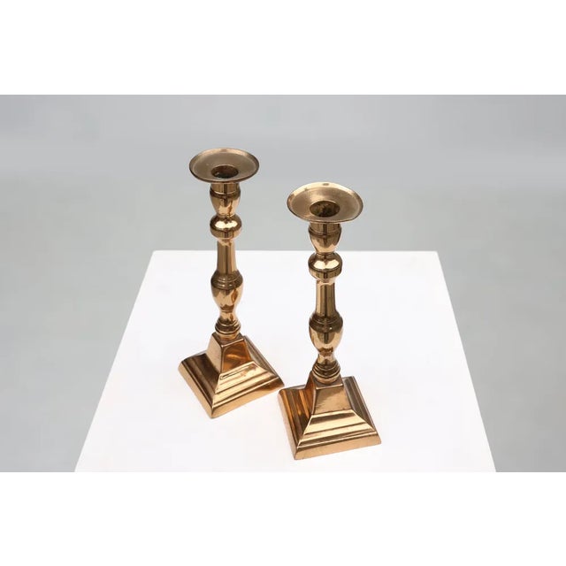 French Candlesticks in Bronze, 1890s, Set of 2 For Sale - Image 9 of 11