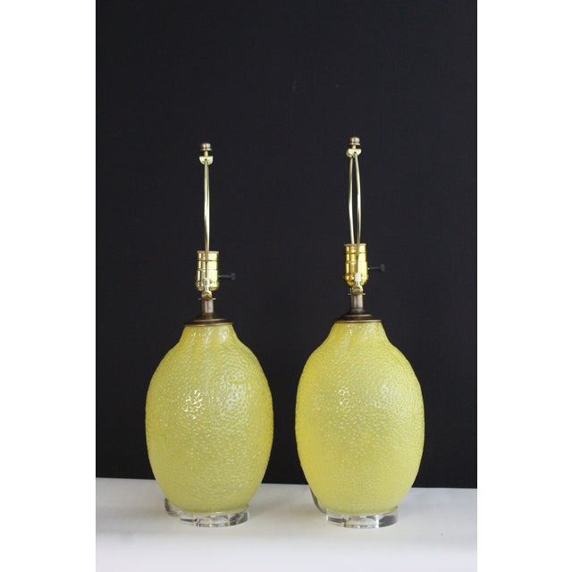 Mid 20th Century Laurel Style Citrus Lamps - a Pair For Sale - Image 10 of 13