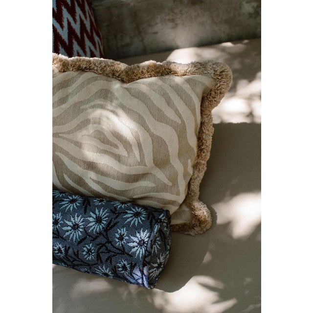 Textile Palais Outdoor Cushion Amina Sand, 20x12 Inch For Sale - Image 7 of 12
