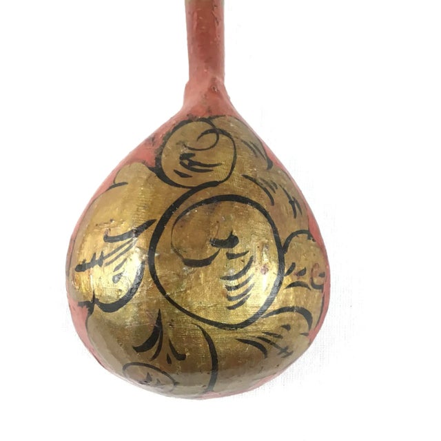 Antique Wooden Spoon From Thailand For Sale - Image 4 of 9