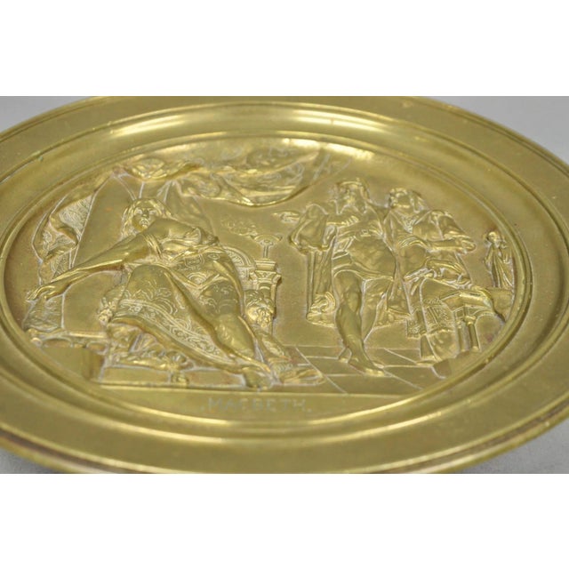 19th Century Emile Louis Picault Macbeth Bronze Relief Pedestal Compote Tazza Dish For Sale - Image 15 of 18