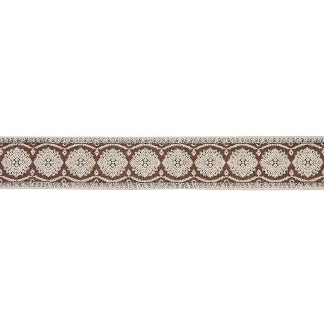 Rita Konig was inspired by an antique watercolor when she created Maximilian Tape, a delicate lacelike design screen-...