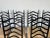 1970s Vintage Italian Gio Ponti-Style High Ladder Back Metal Dining Chairs With Brasset of 6/ Sold For Sale In Miami - Image 6 of 12