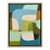 Contemporary Mid-Century Modern Inspired Abstract Oil Painting in Float Frame For Sale